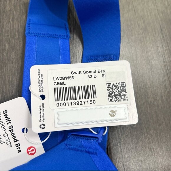 Lululemon NWT Swift Speed Bra *High Support, A–E Cups Cerulean Blue - Picture 10 of 12